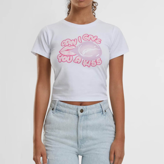 Karl Kani Γυναικεία κοντομάνικη μπλούζα Signature Bubblegum Short Tee